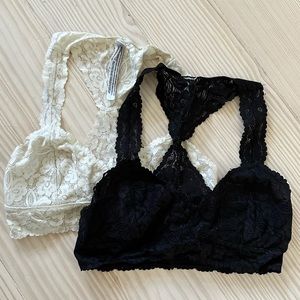 2 Free People Racerback Bralettes